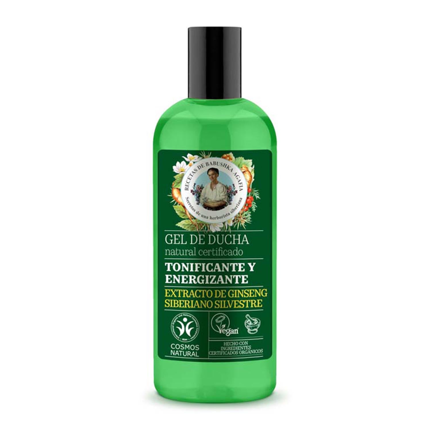 Green Agafia Ginseng Siberiano Gel De Baño Tonificante Natural 260Ml